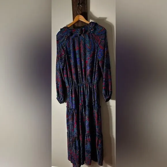 Lauren Ralph Lauren- Women’s Paisley Ruffle Dress - Size 2 - Picture 8 of 13